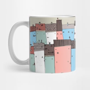 Cloudy Town Mug